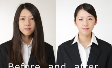 ヘアセット、メイクは誠実で清潔感を！画像修正はナチュラルに！