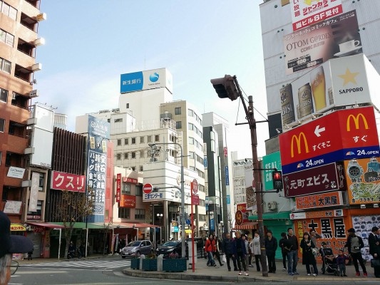 2016年正月の神戸元町の景色