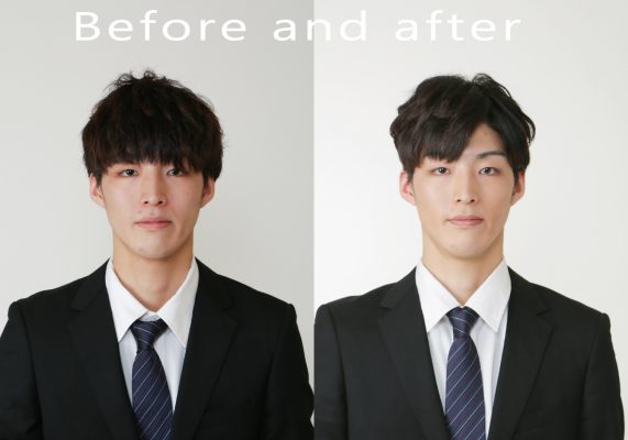 メンズプランBefore&After　好印象な身だしなみはココロスタジオのメンズプランで